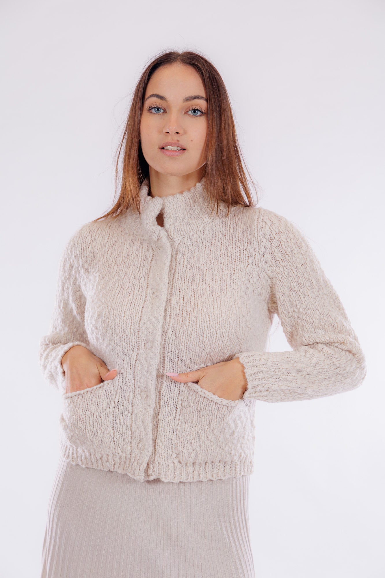 Giacca merinos bouclè