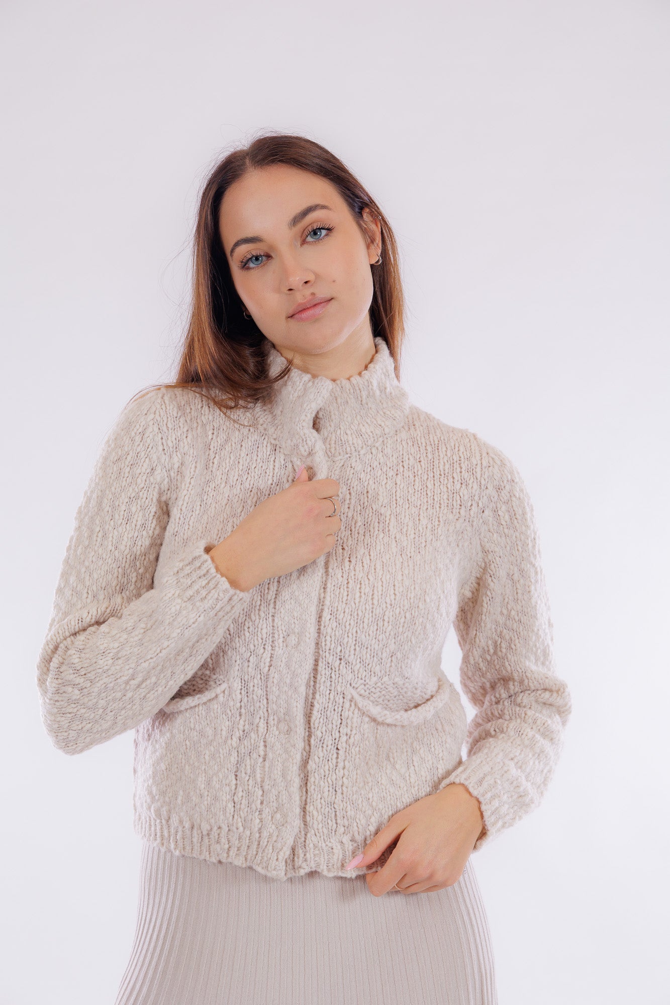 Giacca merinos bouclè