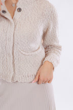 Giacca merinos bouclè