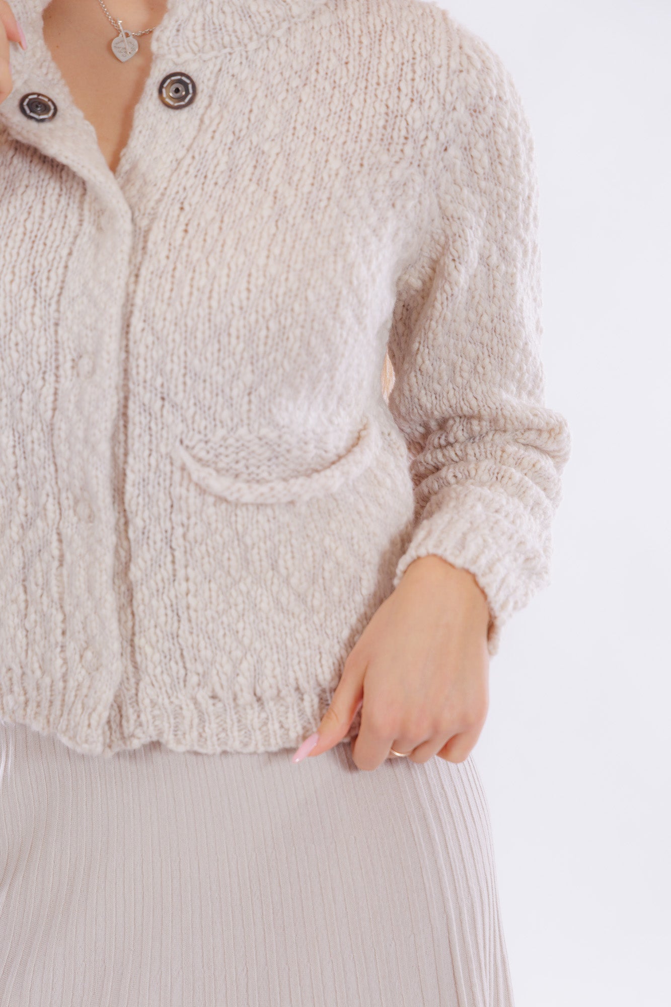 Giacca merinos bouclè