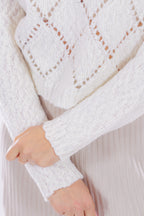 Maglia punzonata a rombi