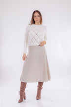 Maglia punzonata a rombi