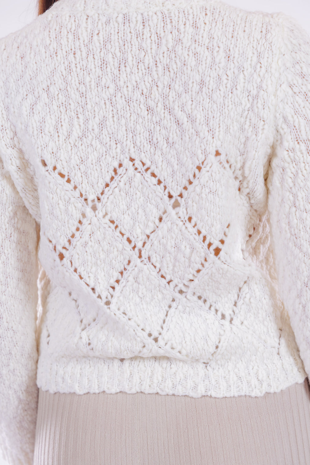 Maglia punzonata a rombi