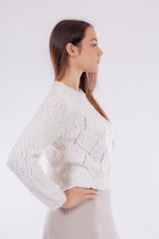 Maglia punzonata a rombi