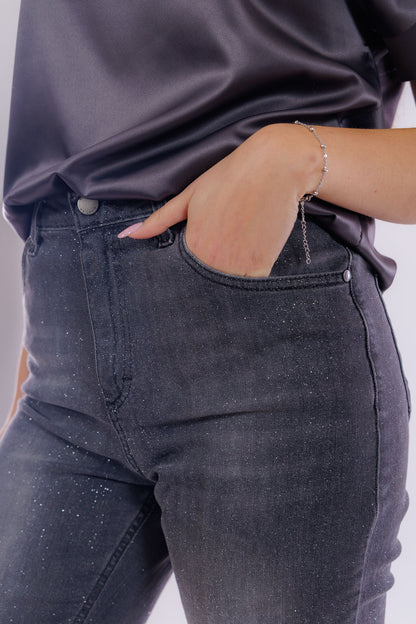 Jeans regular glitter