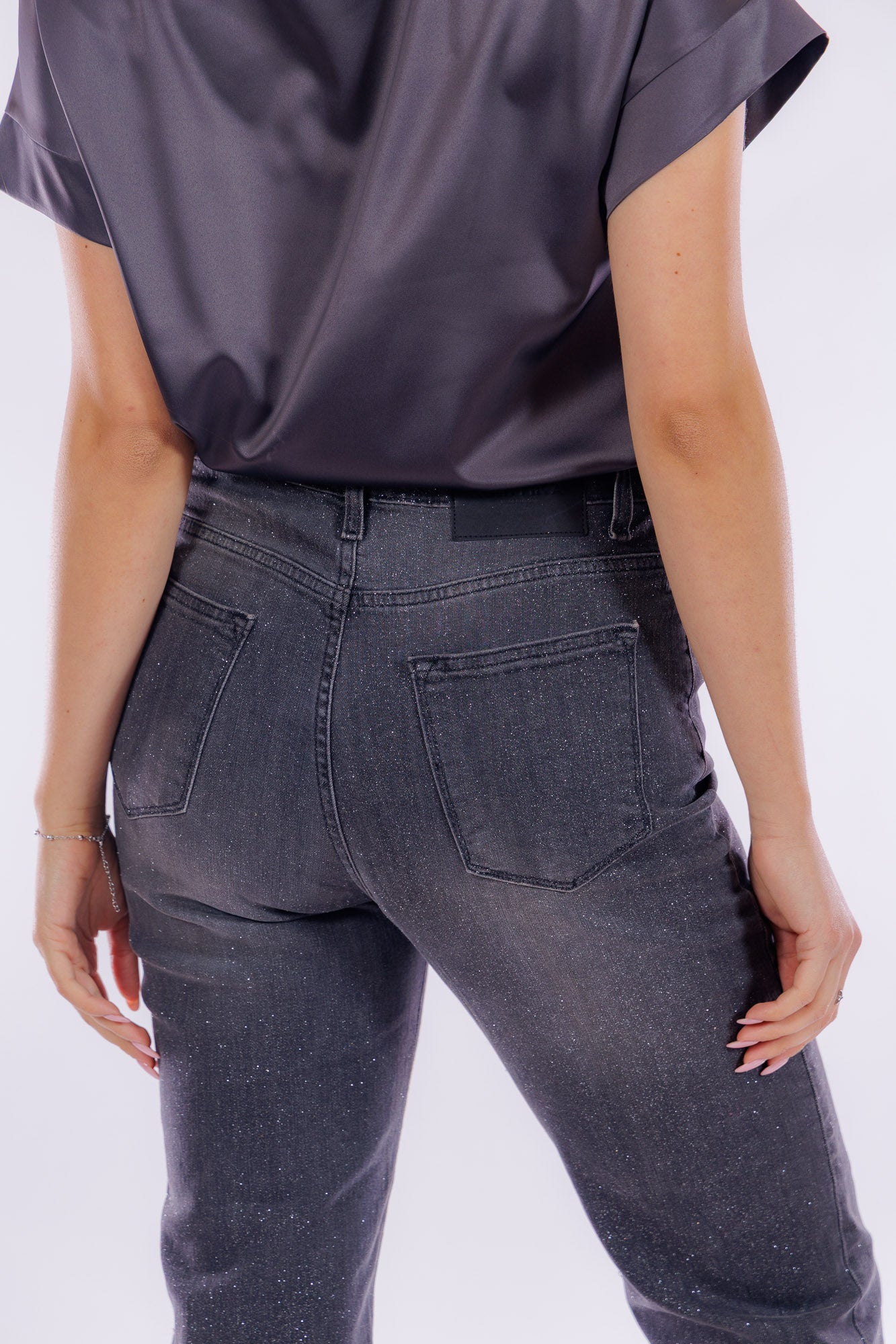 Jeans regular glitter