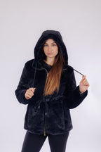 Eco pelliccia doulbe face