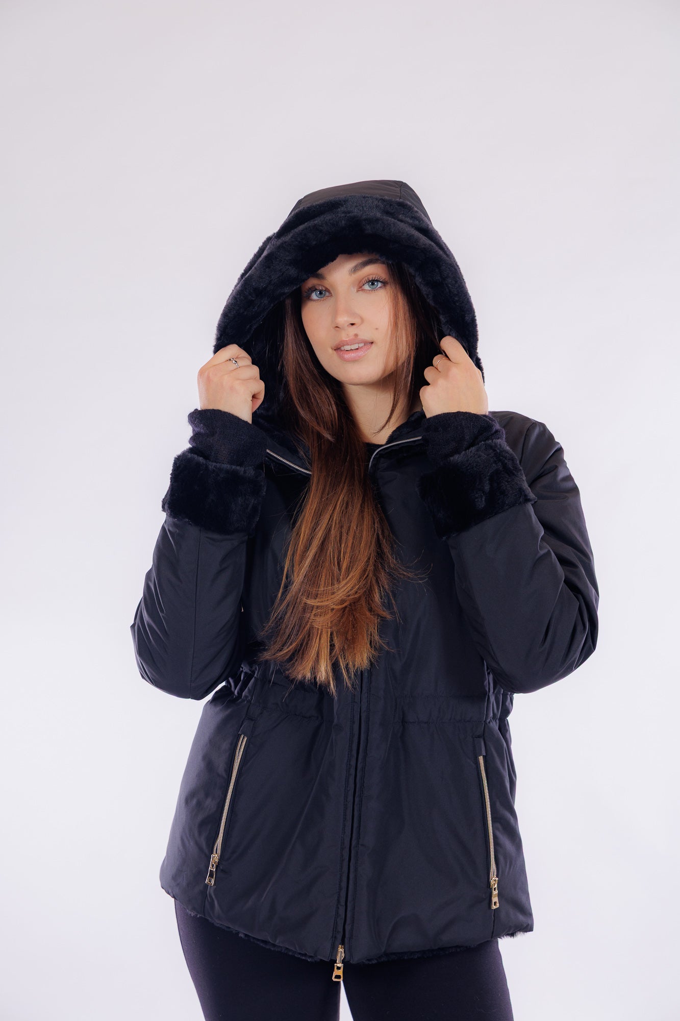 Eco pelliccia doulbe face