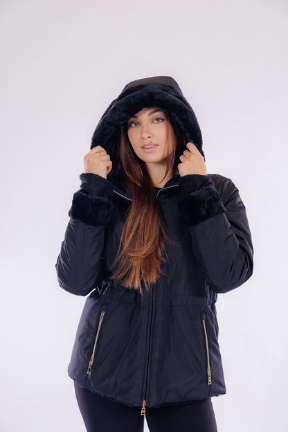 Eco pelliccia doulbe face