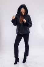 Eco pelliccia doulbe face