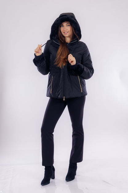 Eco pelliccia doulbe face