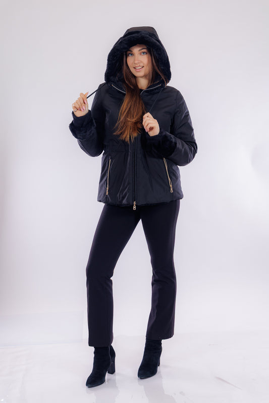 Eco pelliccia doulbe face