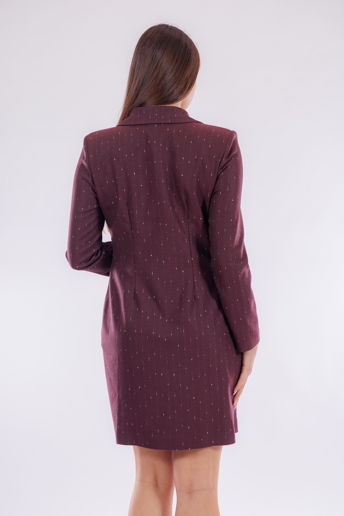 Abito doppiopetto gessato lurex