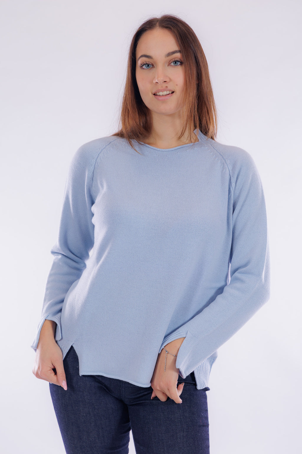 Maglia spacchetti lana merinos