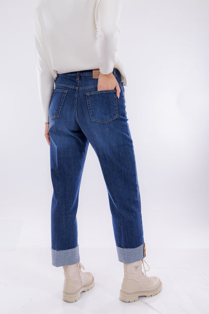 Jeans risvoltone