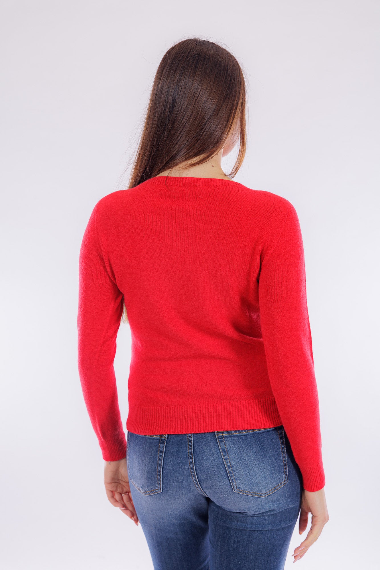 Maglia treccia asimmetrica