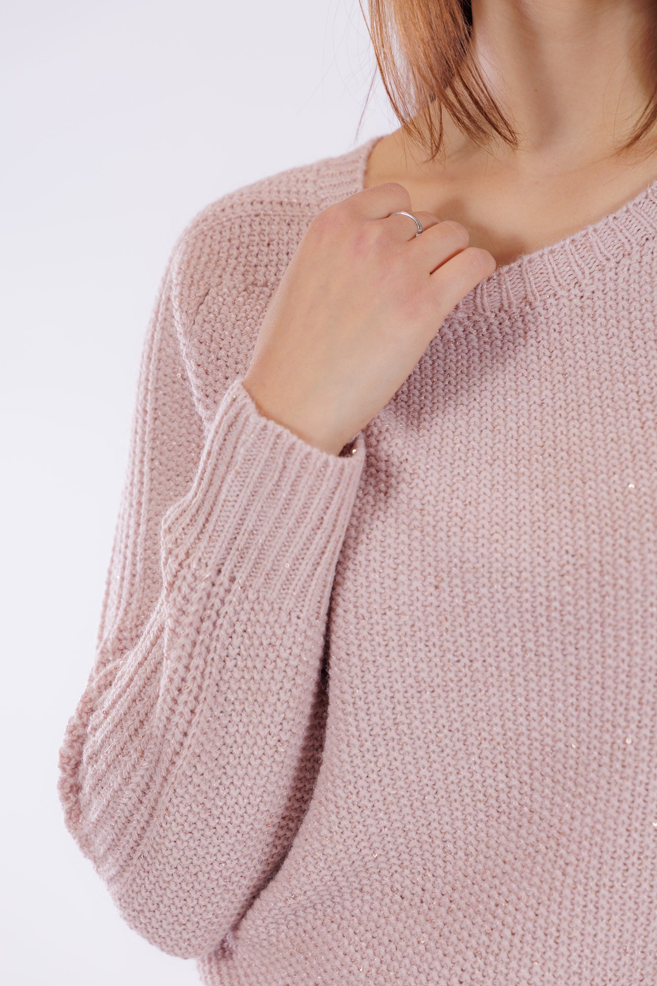 Maglia p.riso micro paillettes