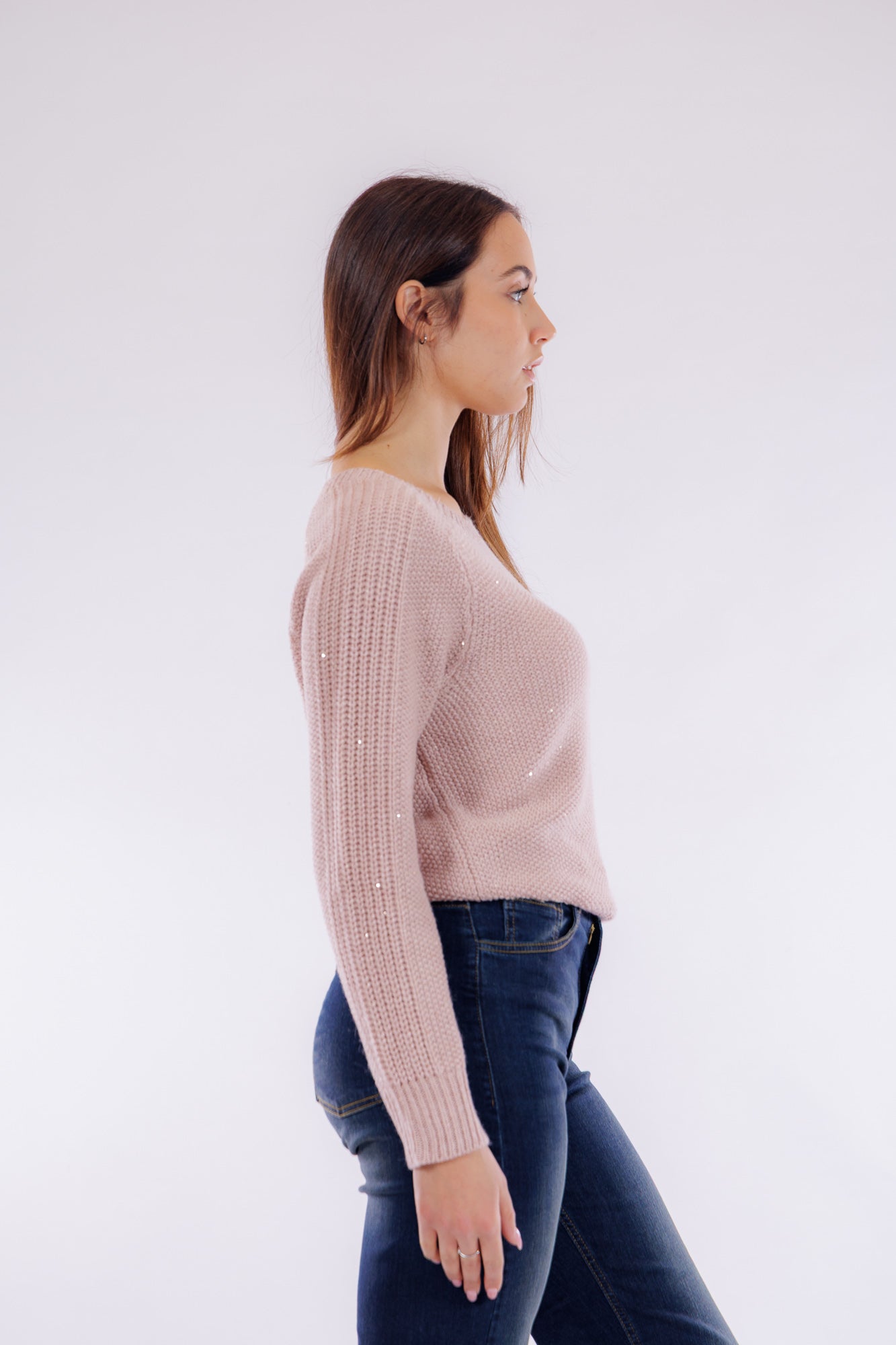 Maglia p.riso micro paillettes