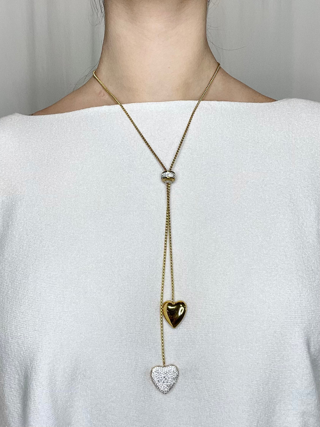 Collana cuori pendenti