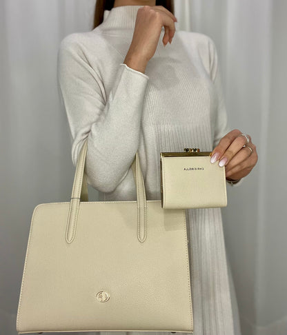 Borsa due manici e porta monete