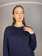 Cardigan coreana lana merino