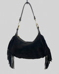 Borsa vera pelle frange