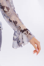 Camicia pitonata rouches