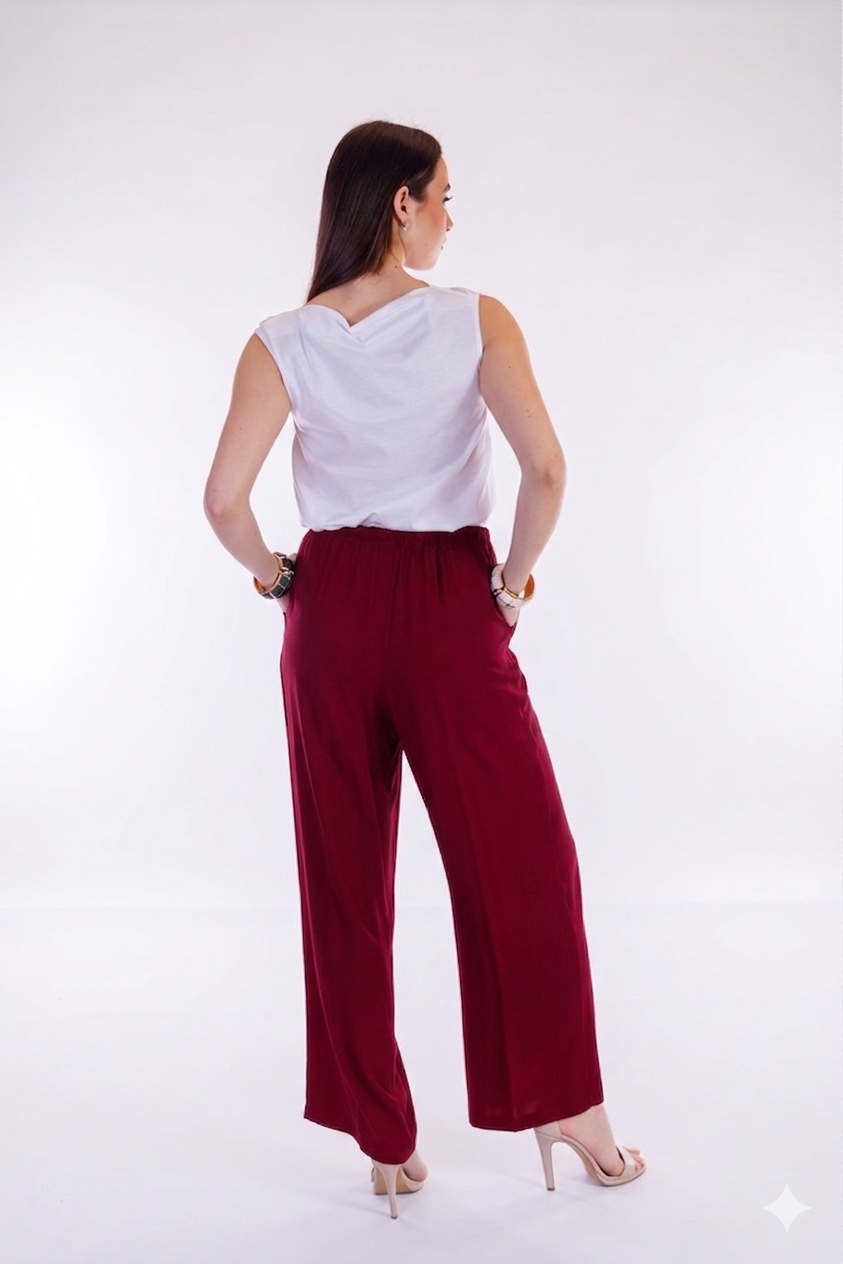 Pantalone ampio viscosa