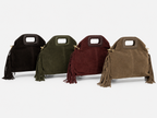Borsa vera pelle suede