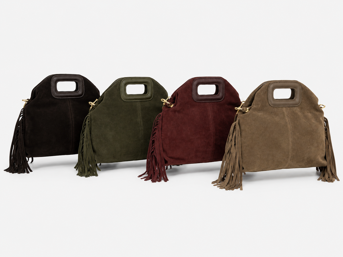Borsa vera pelle suede