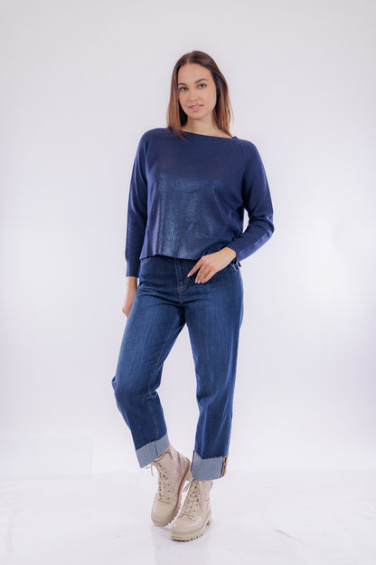 Maglia scatolina spalmata