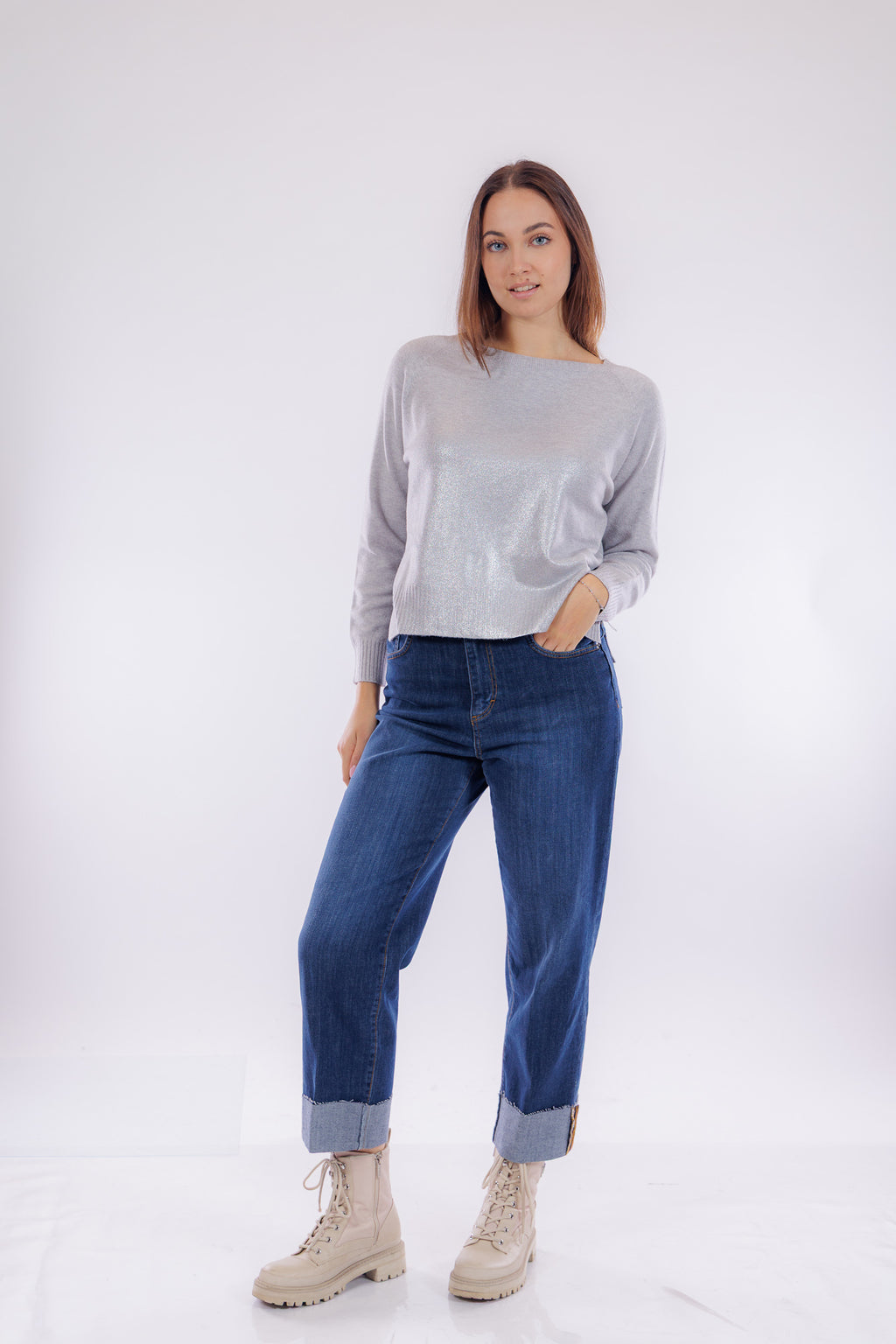 Maglia scatolina spalmata