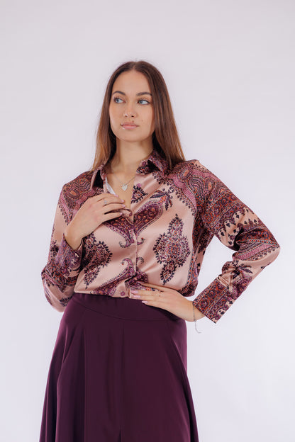 Camicia fantasia cashmere