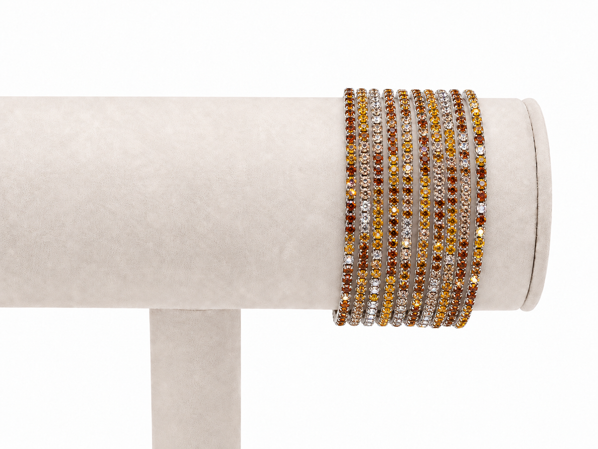 Bracciali multifilo strass