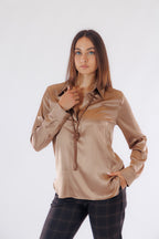 Camicia polo raso stretch