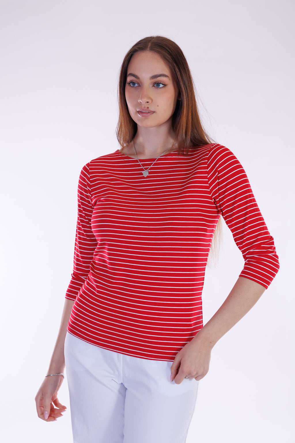 Maglia righine m. 3/4