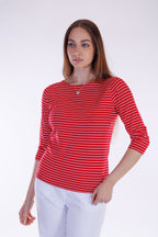 Maglia righine m. 3/4
