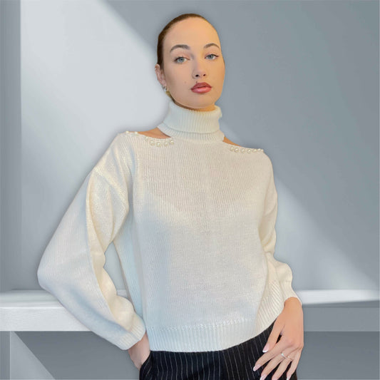 Maglione oblò spalle