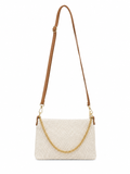 Pochette rafia e pelle