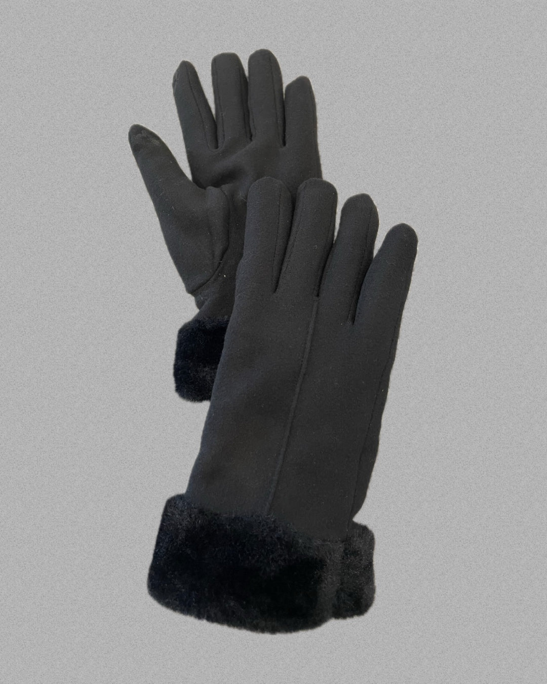 Guanti pelliccia all'interno
