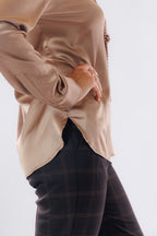 Camicia polo raso stretch