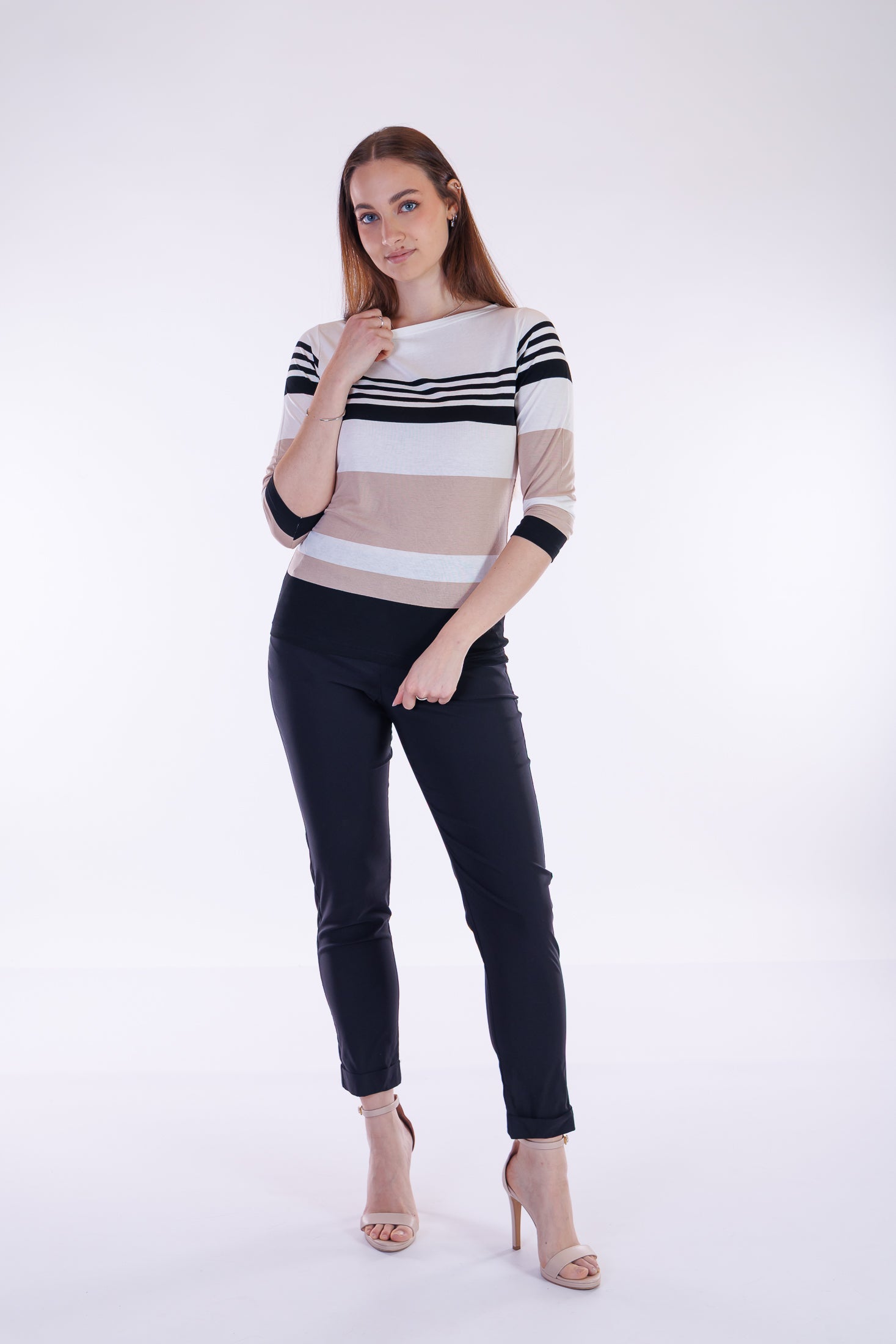 Maglia righe differenziate