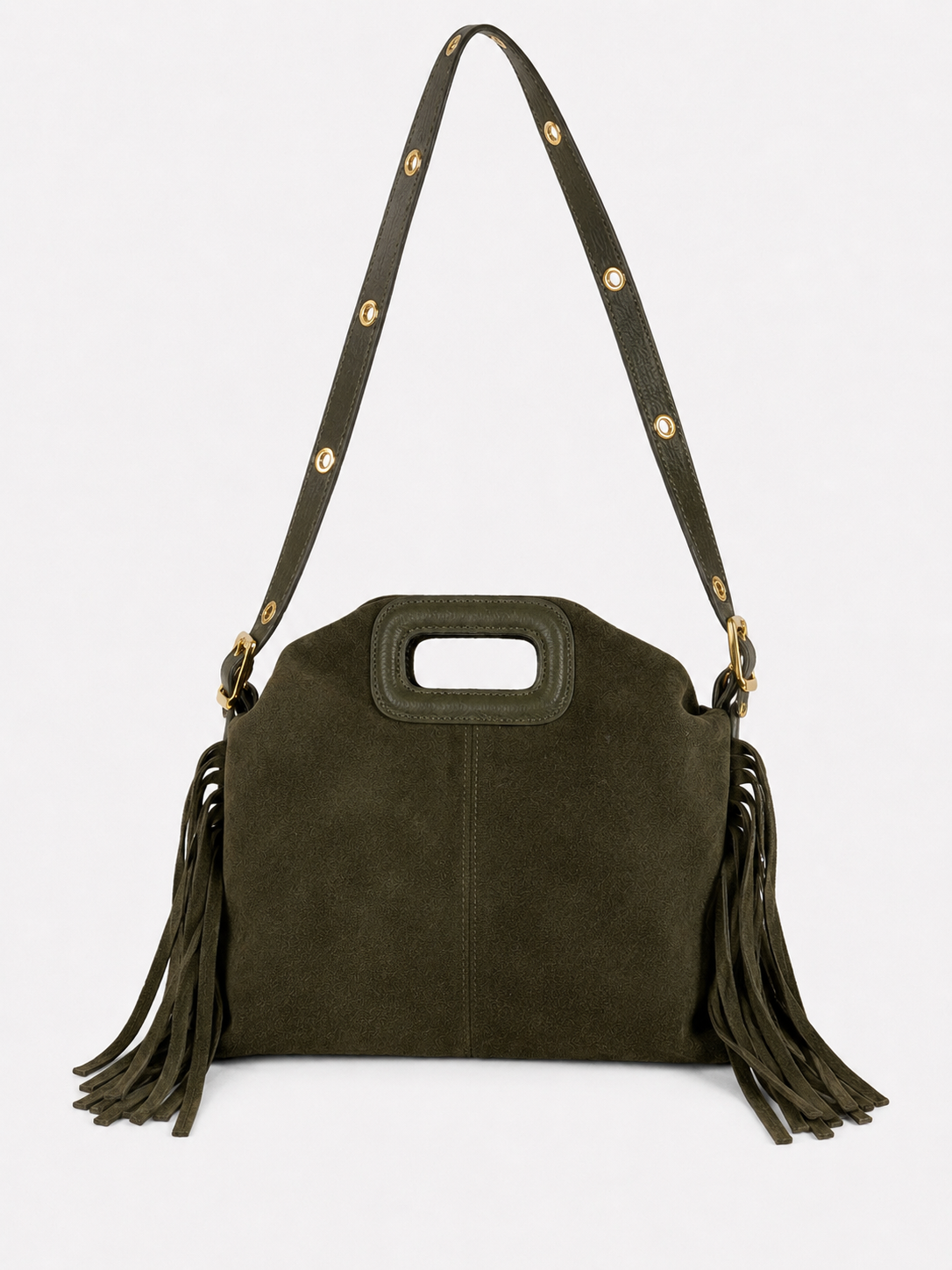 Borsa vera pelle suede