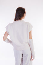 Maxi gilet con manicotti