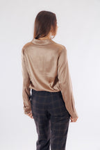 Camicia polo raso stretch