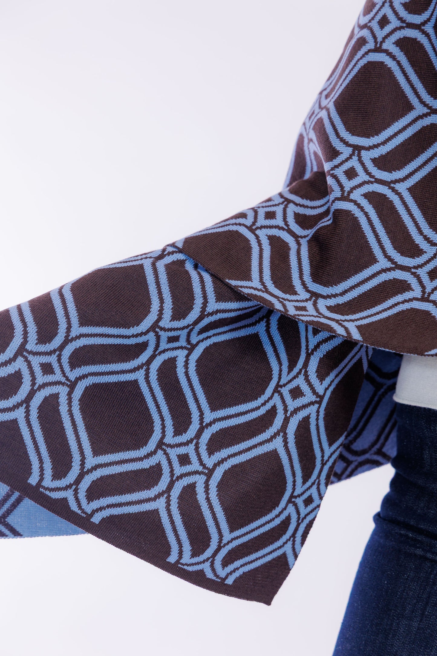 Sciarpa jacquard double face