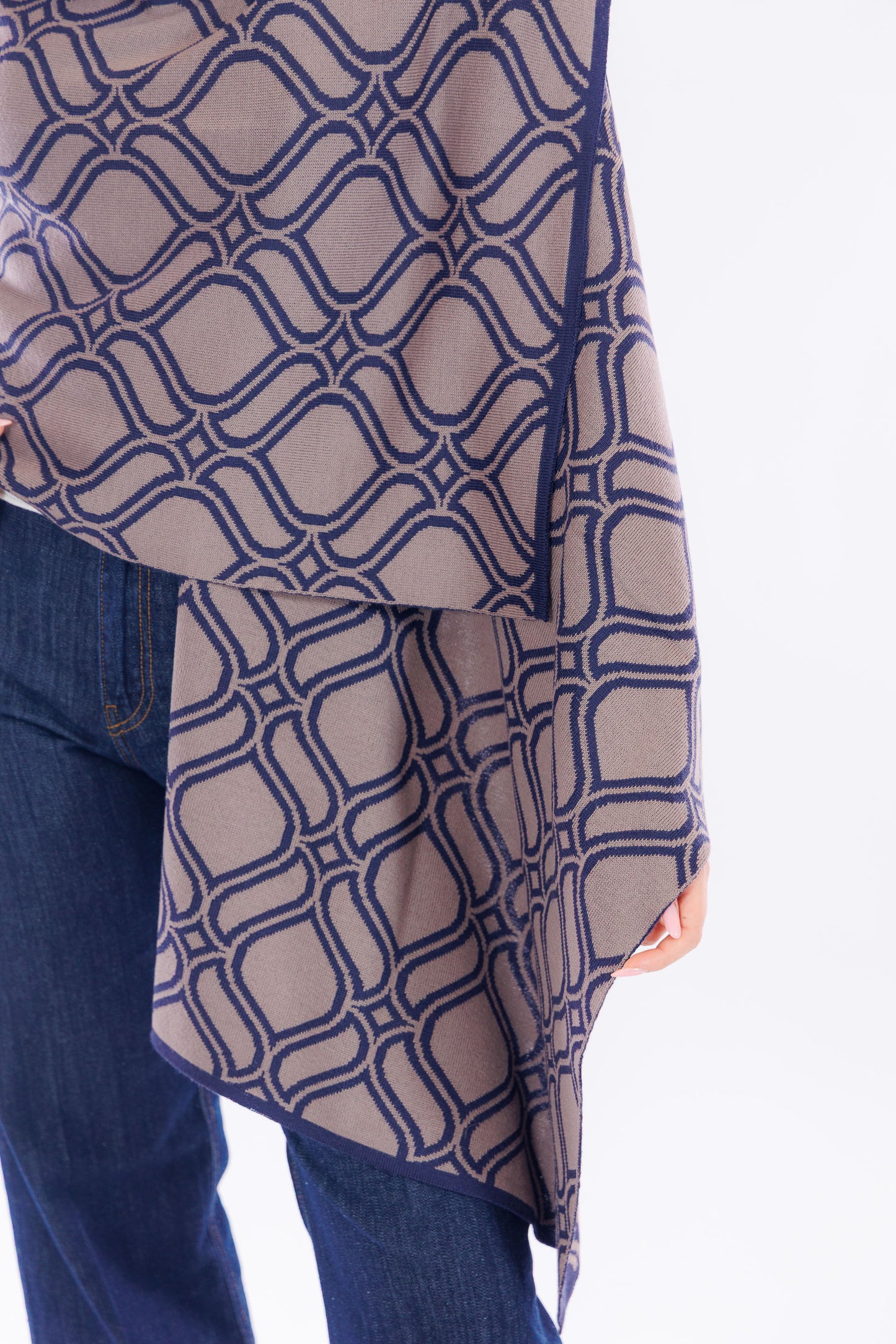 Sciarpa jacquard double face