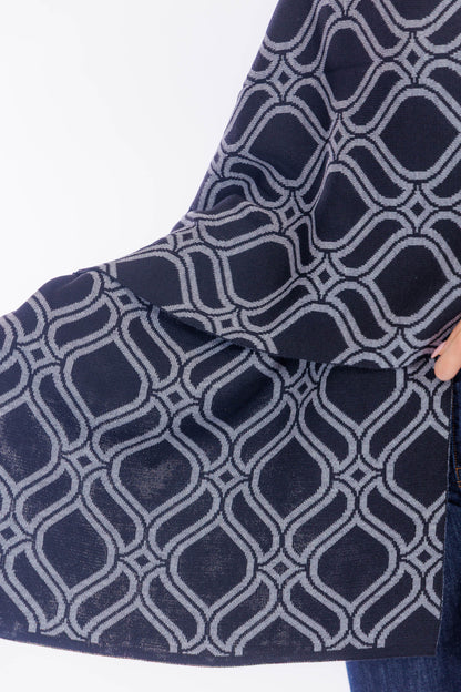 Sciarpa jacquard double face