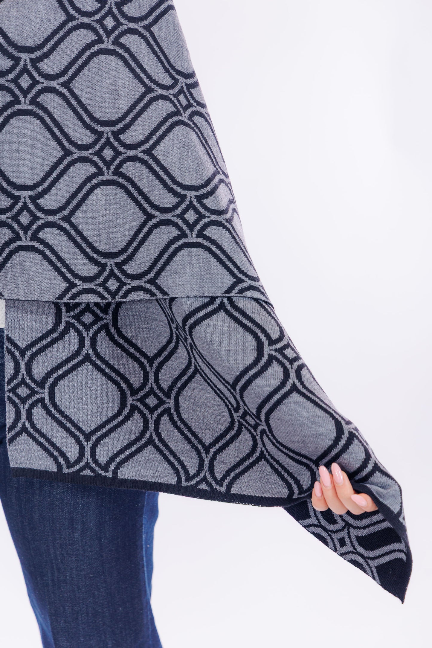 Sciarpa jacquard double face