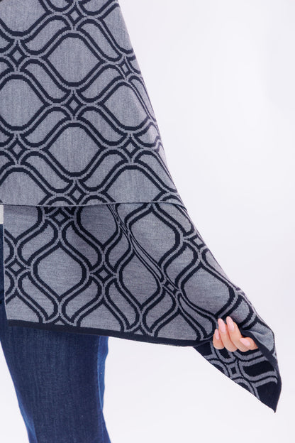 Sciarpa jacquard double face